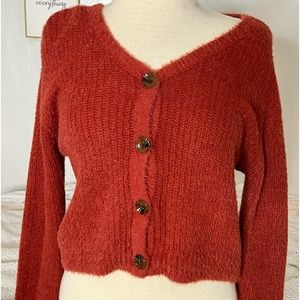 Brick Red Cardigan